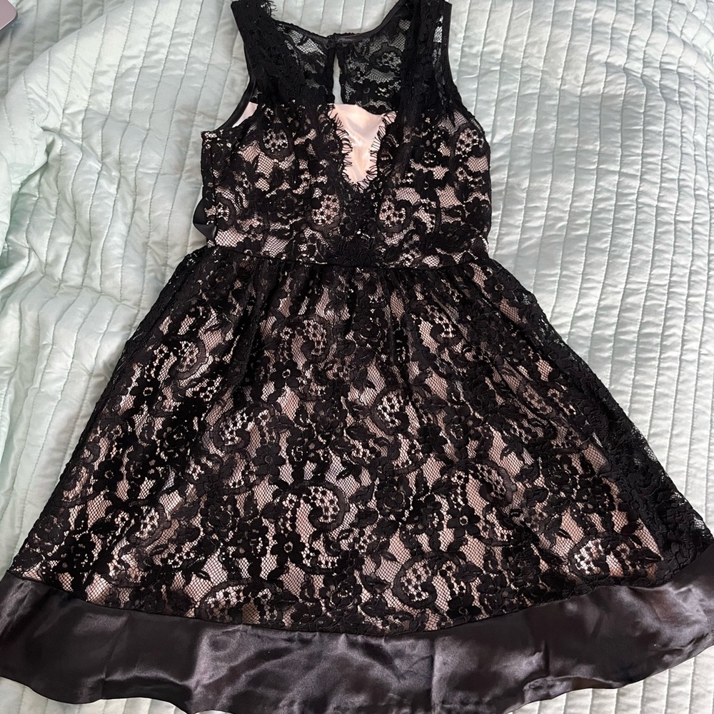 Classic Black Lace Dress